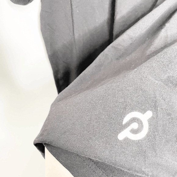 Peloton Short Sleeve T Shirt Black crewneck spellout logo Mens Large L - Picture 3 of 6